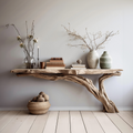 Wood Console Table Rustic Entry Table Home Decor